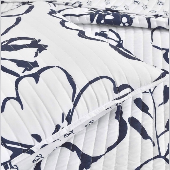 Lush Decor Scandinavian Floral 3 Piece Quilt Set Queen - Picture 5 of 9